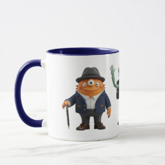 We Don't Match We Vibe Funny Quirky Characters Mug