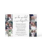We Eloped 7 Photo Collage Wedding Reception Only