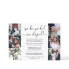 We Eloped 7 Photo Collage Wedding Reception Only