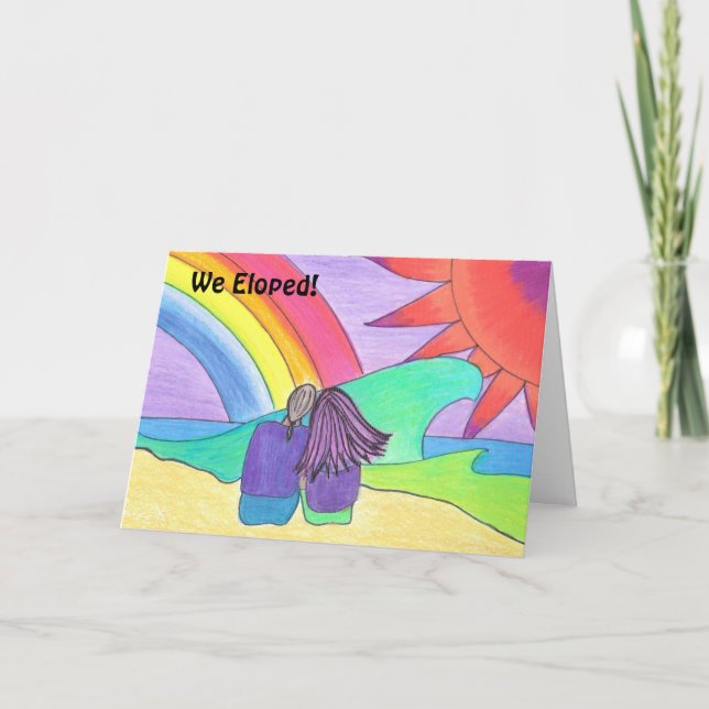 We Eloped! Announcement (Front)