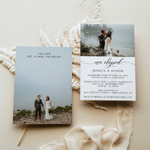 We Eloped Invite Eloped Announcement