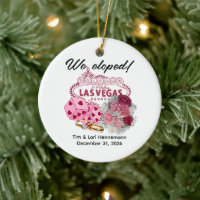 WE ELOPED! Las Vegas Theme Wedding Announcement