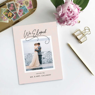 We Eloped Loop Photo Postcard