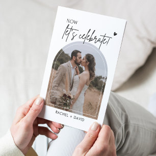 We Eloped Now Let's Celebrate Elopement Reception Invitation