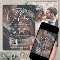 We Eloped! QR Code Photo Overlay Wedding Reception