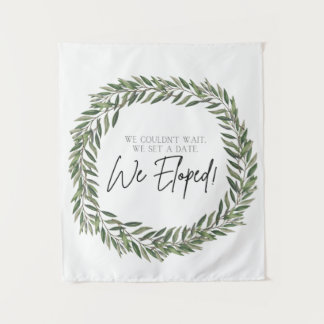 We Eloped Sign Tapestry