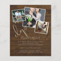 We Eloped Wedding Announcement Invitations Budget