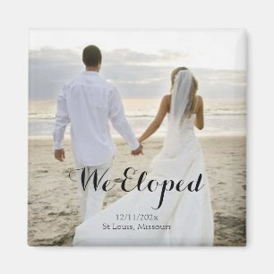 We Eloped Wedding keyring Magnet