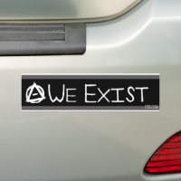 We Exist Therian Bumpersticker Bumper Sticker