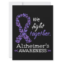 We fight together - Alzheimer awareness Card