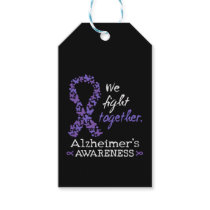 We fight together - Alzheimer awareness Gift Tags