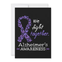We fight together - Alzheimer awareness Invitation