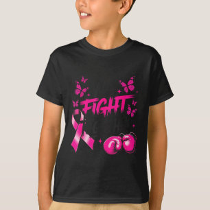 We Fight Together Fighter Gloves Breast Cancer Awa T-Shirt