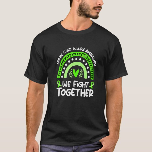We Fight Together Spinal Cord Injury Awareness T-Shirt (Front)