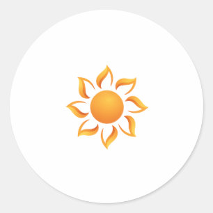 We fill the days with sunshine classic round sticker