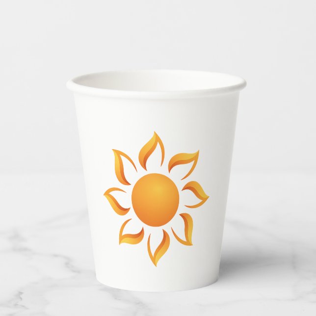 We fill the days with sunshine paper cups (Front)