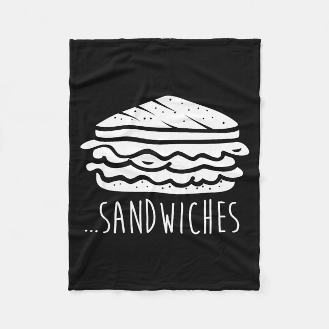 We Finish Each Other's Sandwiches Funny Matching  Fleece Blanket (Front)