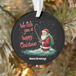 We Fish You a Happy Christmas Festive Fun Ornament