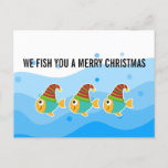 WE FISH YOU ARE MERRY CHRISTMAS HOLIDAY CARD