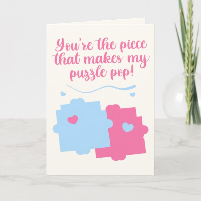 We Fit Together Perfectly Holiday Card (Front)