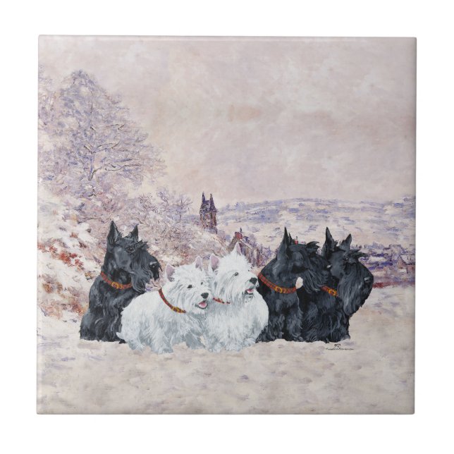 We Five Winter Ceramic Tile (Front)