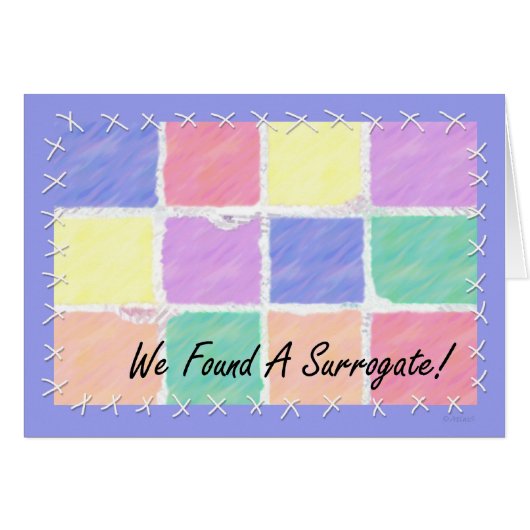 We Found a Surrogate Cards (Front Horizontal)