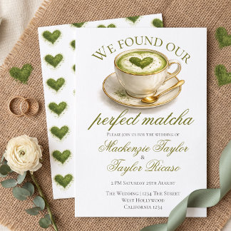 We Found Our Perfect Matcha Wedding Invitation
