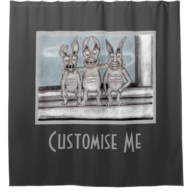 We Gargoyles Three Shower Curtain (Front)