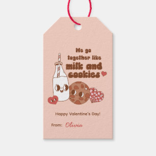 We Go Together Like Milk and Cookies Valentine's Gift Tags