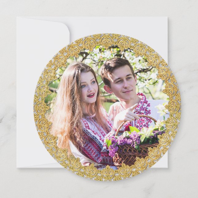 We Got Hitched Elopement Announcement Card (Front)