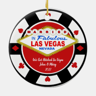 We Got Hitched in Vegas Ornament