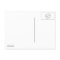 We got married elopement announcement postcard WB