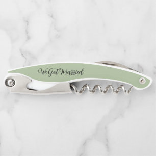 We Got Married Green Corkscrew