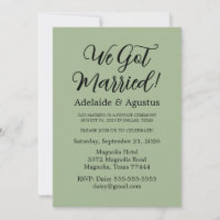 We Got Married Green Wedding Reception 