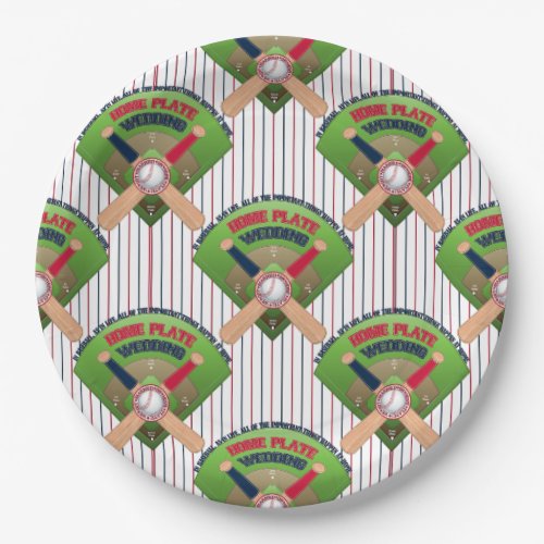 We got Married Home Plate Baseball 4_PAPER PLATES