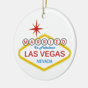 We Got Married in Las Vegas Ornament