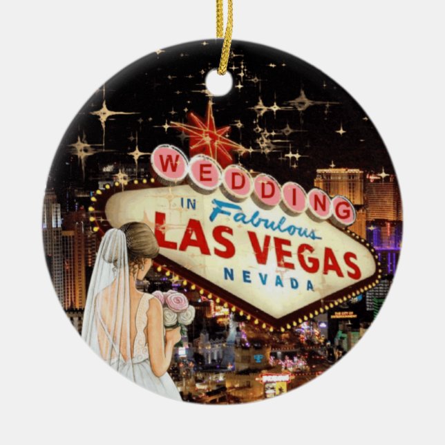 We Got Married in Las Vegas Ornament (Front)