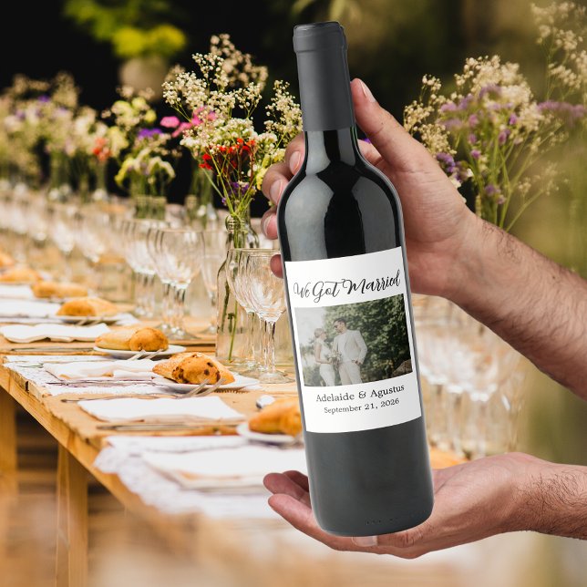 We Got Married Photo Food and Beverage Label Set (Creator Uploaded)