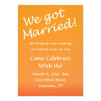 Just Married Party Invitations 8