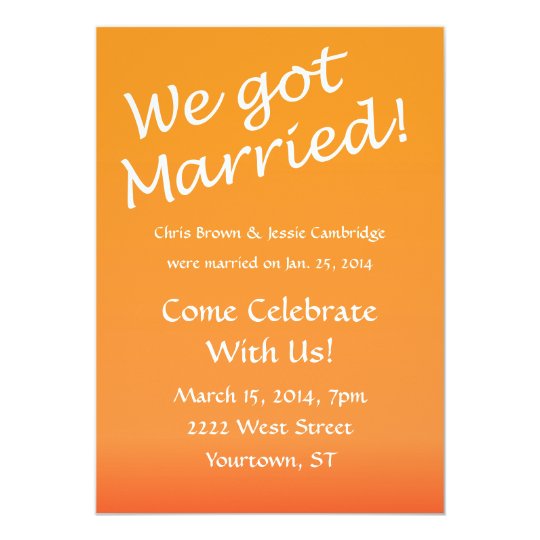 Marriage Celebration Party Invitations 1