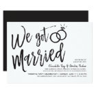 We Got Married Party Invitations 6