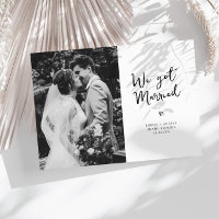 we got married wedding announcement