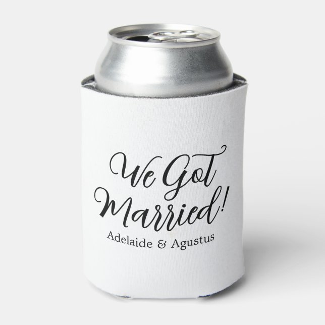 We Got Married White Cooler (Can Front)