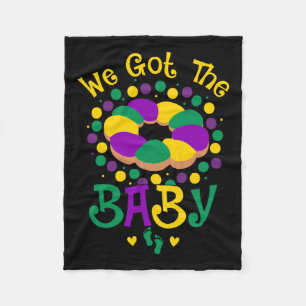We Got The Byby Mardi Gras Cute Carnival Parade Fleece Blanket