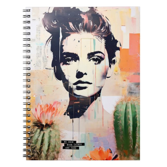 We Grow When Things Are Hard | Notebook Journal (Front)