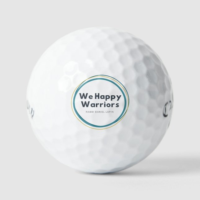 We Happy Warriors Golf Ball (Front)