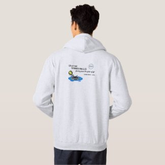 We Happy Warriors Hoodie with Tennis Ball Quote