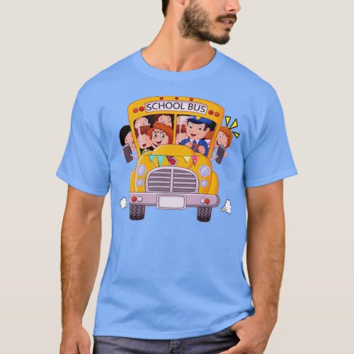 we happy with school bus driver T_Shirt