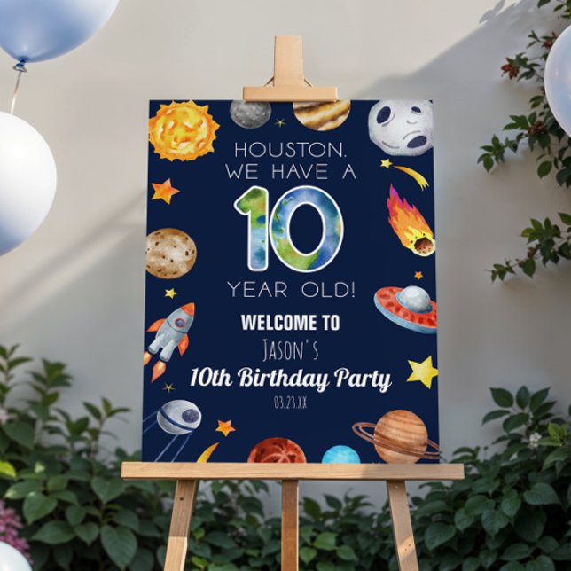We Have A 10 Year Old 10th Birthday Welcome Sign (Creator Uploaded)