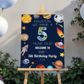 We Have A 5 Year Old 5th Birthday Welcome Sign